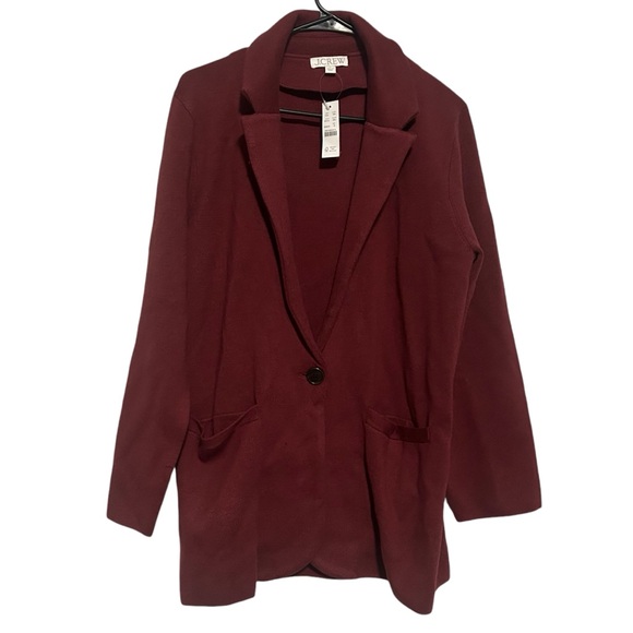 J. CREW Cecile Relaxed Sweater Blazer NWT - Picture 4 of 5